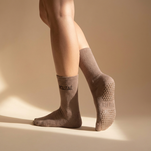 Anti-Slip Grip Sokken – Mocha