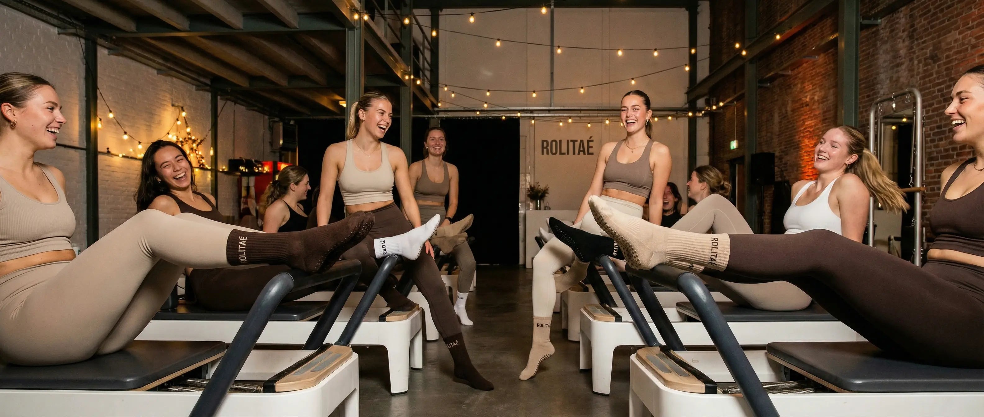 Rolitaé influencers die pilatessokken dragen